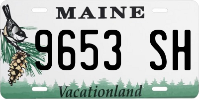 ME license plate 9653SH
