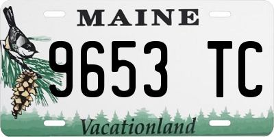 ME license plate 9653TC