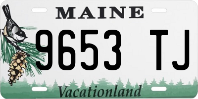 ME license plate 9653TJ
