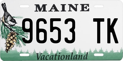 ME license plate 9653TK