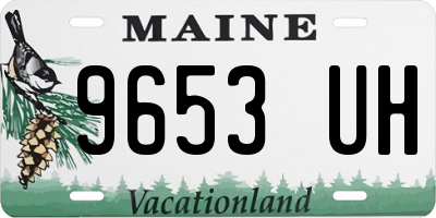 ME license plate 9653UH