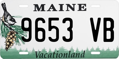 ME license plate 9653VB