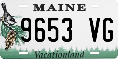 ME license plate 9653VG