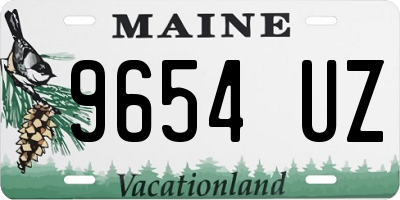 ME license plate 9654UZ