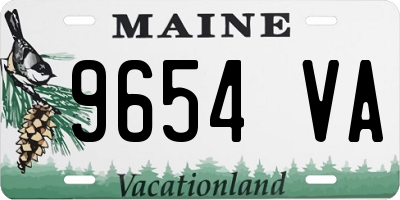ME license plate 9654VA