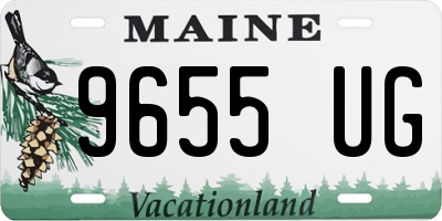 ME license plate 9655UG