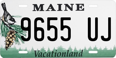 ME license plate 9655UJ