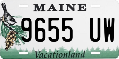 ME license plate 9655UW