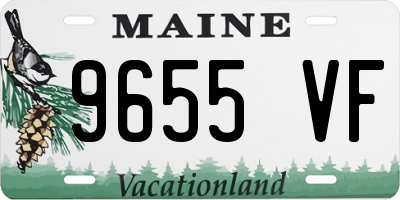 ME license plate 9655VF