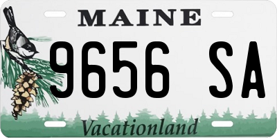 ME license plate 9656SA