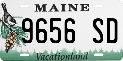 ME license plate 9656SD