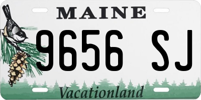 ME license plate 9656SJ