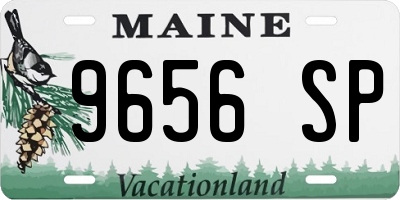 ME license plate 9656SP