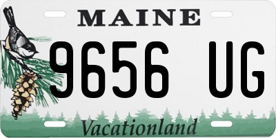 ME license plate 9656UG