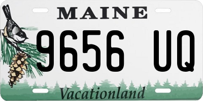 ME license plate 9656UQ
