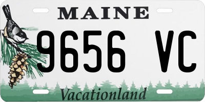 ME license plate 9656VC