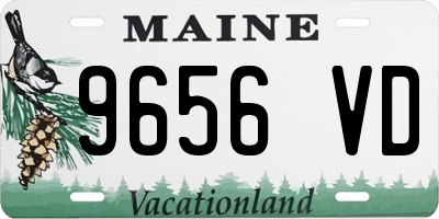 ME license plate 9656VD