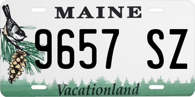 ME license plate 9657SZ