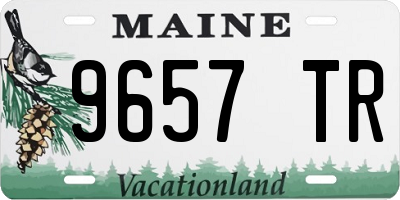 ME license plate 9657TR