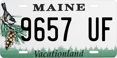 ME license plate 9657UF