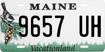 ME license plate 9657UH