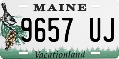 ME license plate 9657UJ