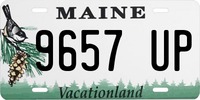 ME license plate 9657UP