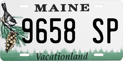 ME license plate 9658SP