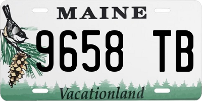 ME license plate 9658TB