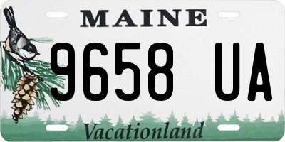 ME license plate 9658UA