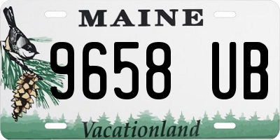 ME license plate 9658UB