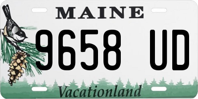 ME license plate 9658UD
