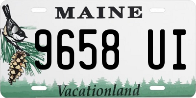 ME license plate 9658UI