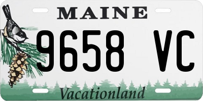 ME license plate 9658VC