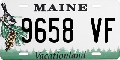 ME license plate 9658VF