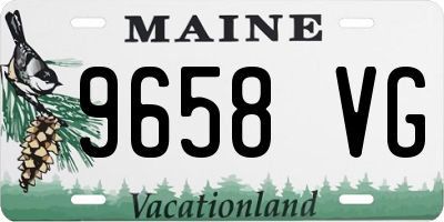 ME license plate 9658VG