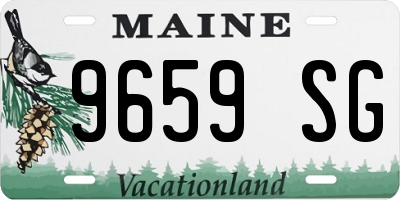 ME license plate 9659SG