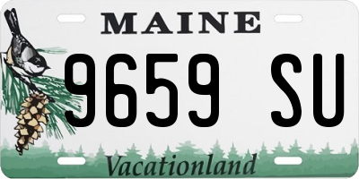 ME license plate 9659SU