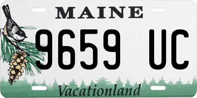 ME license plate 9659UC