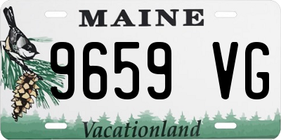 ME license plate 9659VG