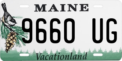 ME license plate 9660UG