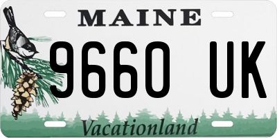 ME license plate 9660UK