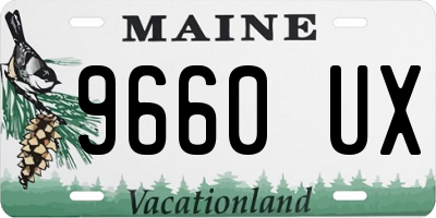 ME license plate 9660UX