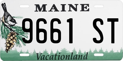 ME license plate 9661ST
