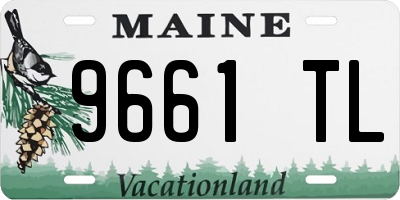ME license plate 9661TL