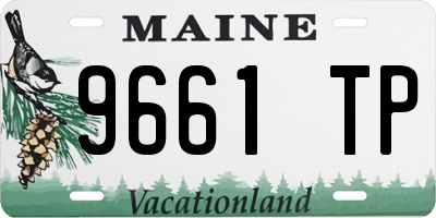 ME license plate 9661TP