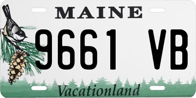 ME license plate 9661VB