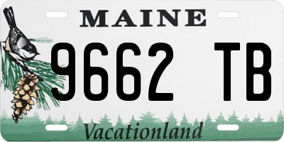 ME license plate 9662TB