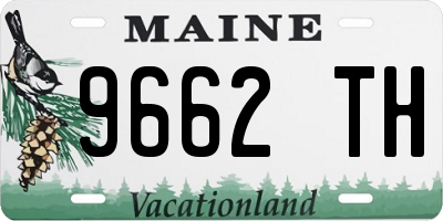 ME license plate 9662TH