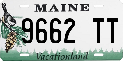 ME license plate 9662TT